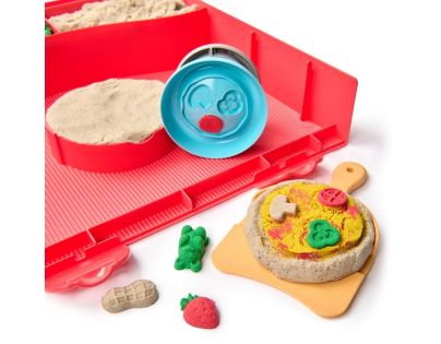 Kinetic Sand výroba pizzy