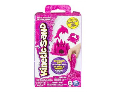 Kinetic Sand Základní krabice s pískem různých barev 227g Růžová