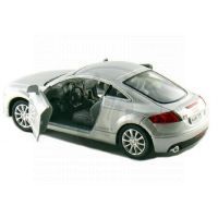 Kinsmart Auto Audi TT Coupé na zpětné natažení 13cm - Stříbrná 2