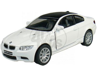 Kinsmart Auto BMW M3 Coupe na zpětné natažení 13cm - Bílá