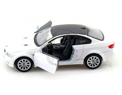 Kinsmart Auto BMW M3 Coupe na zpětné natažení 13cm - Bílá