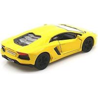 Kinsmart Auto Lamborghini na zpětné natažení 13 cm  Aventador žluté 1:36 3