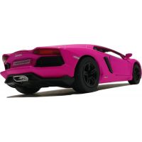 Kinsmart Auto Lamborghini na zpětné natažení 13 cm Aventador růžové 1:36 4