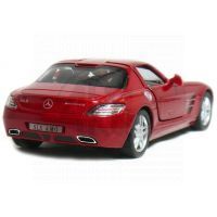 Kinsmart Auto Mercedes Benz SLS AMG na zpětné natažení 13cm - Červená 2