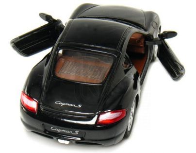 Kinsmart Auto Porsche Cayman S na zpětné natažení 13cm - Černá