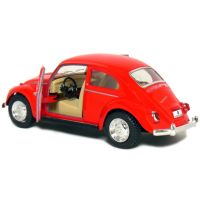 Kinsmart Auto Volkswagen Beetle na zpětné natažení - Červená 4