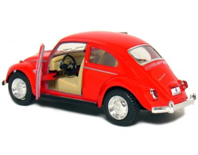 Kinsmart Auto Volkswagen Beetle na zpětné natažení - Červená