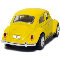 Kinsmart Auto Volkswagen Beetle na zpětné natažení - Žlutá 2