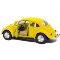 Kinsmart Auto Volkswagen Beetle na zpětné natažení - Žlutá 4