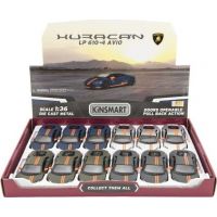 Kinsmart Lamborghini Huracan kov 12 cm modré 6