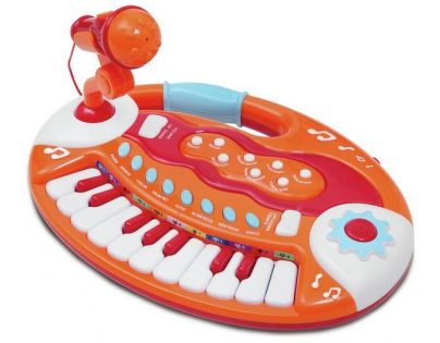 Alltoys Klávesy dětské 18 kláves a mikrofon