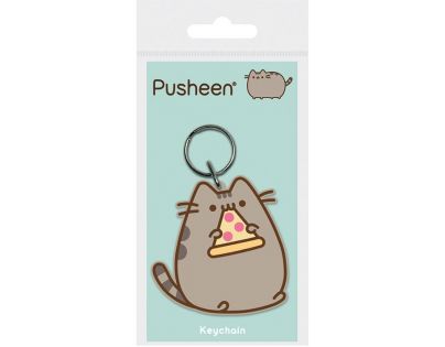 Pyramid International Klíčenka gumová Pusheen pizza