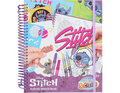 Kniha omalovánek a aktivit Stitch