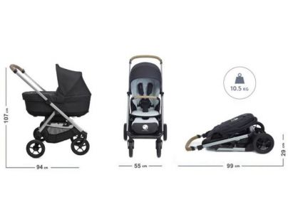 Easywalker Kočárek sportovní Mosey a Charcoal Blue 