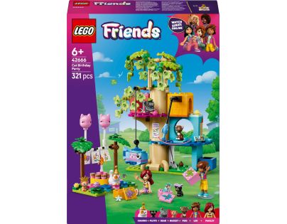 LEGO® Friends 42666 Kočičí narozeninová oslava a dům na stromě