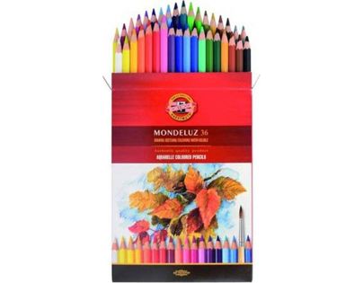 Koh-i-noor akvarelové pastelky MONDELUZ 36 ks v papírové krabičce
