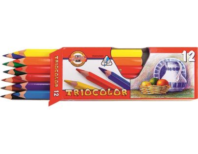 Koh-i-noor Sada trojbokých pastelek 12 ks 10,4 mm