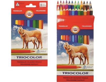 Koh-i-noor Sada trojbokých pastelek 24 ks 10,4 mm