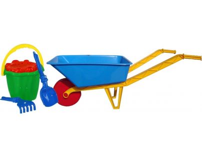 Toy Kolečko dětské na písek plastové velké s příslušenstvím