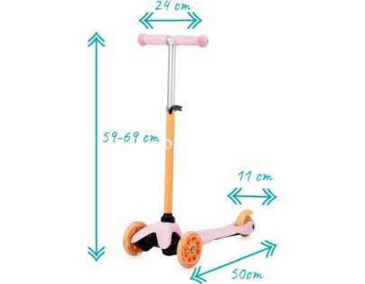 Qkids Koloběžka Lumis LED oranžová