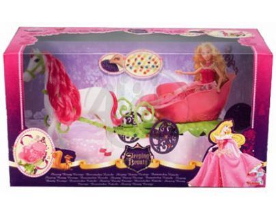 Simba 5765782 - Disney kočár s koněm pro Šípkovou Růženku