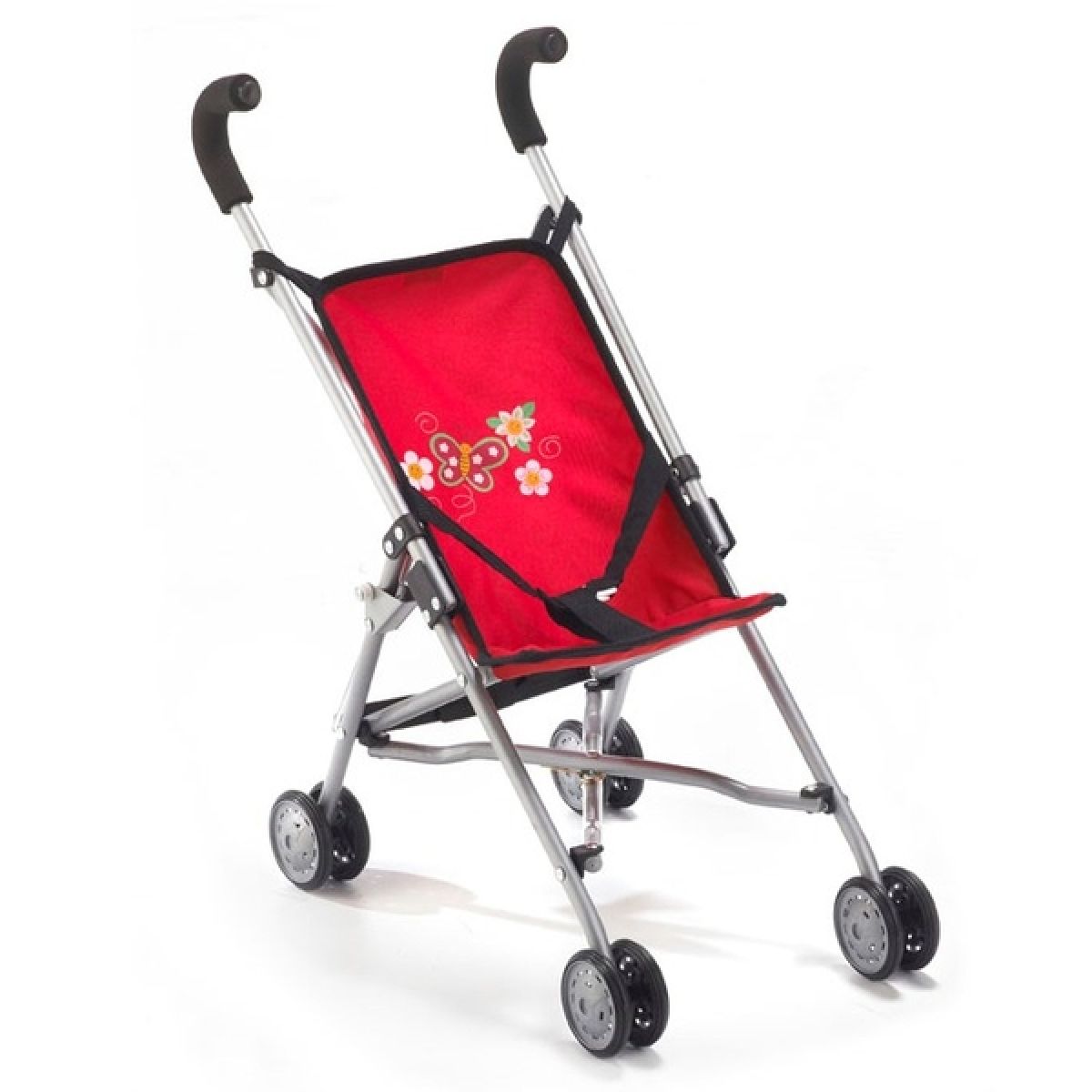 Bayer Chic 2000 Poussette pour poupée Roma, mini buggy, petites étoiles turquoises