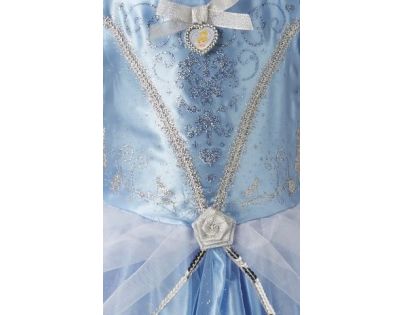 Rubie's Kostým  Disney Popelka s třpytivými  ozdobami a korunkou velikost M