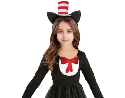 Kostým Černá kočička 130-140 cm