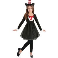 Kostým Černá kočička 130-140 cm