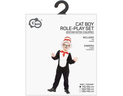 Kostým Černý kocour klučičí 130-140 cm