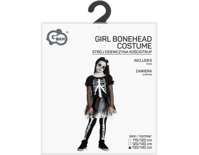 Kostým Kostlivec holčičí 130-140 cm
