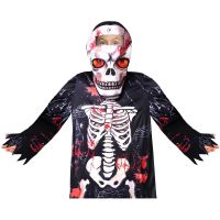 Kostým Kostlivec s maskou klučičí 110-120 cm 2