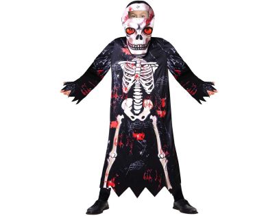 Kostým Kostlivec s maskou klučičí 130-140 cm