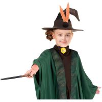 Kostým Kouzelník-Kouzelnice zelený 130-140 cm 2