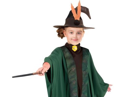 Kostým Kouzelník-Kouzelnice zelený 130-140 cm