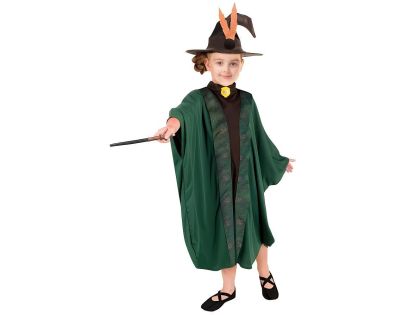 Kostým Kouzelník-Kouzelnice zelený 130-140 cm