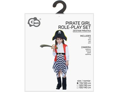 Kostým Pirátka holčičí 110-120 cm