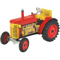 Kovap Traktor Zetor červený na klíček