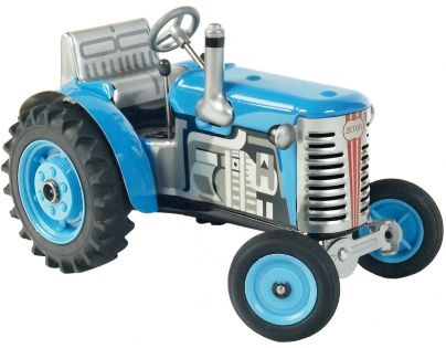 Kovap Traktor Zetor modrý na klíček