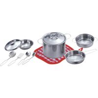 Kovová sada nádobí s příslušenstvím 11 ks