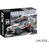 Kovová stavebnice 146 ks - Závodní auto 2