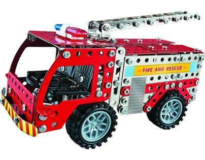 Kovová stavebnice Hasičské auto 292 dílků - Poškozený obal Kovová stavebnice Hasičské auto 292 dílků - Poškozený obal