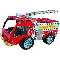 Kovová stavebnice Hasičské auto 292 dílků - Poškozený obal