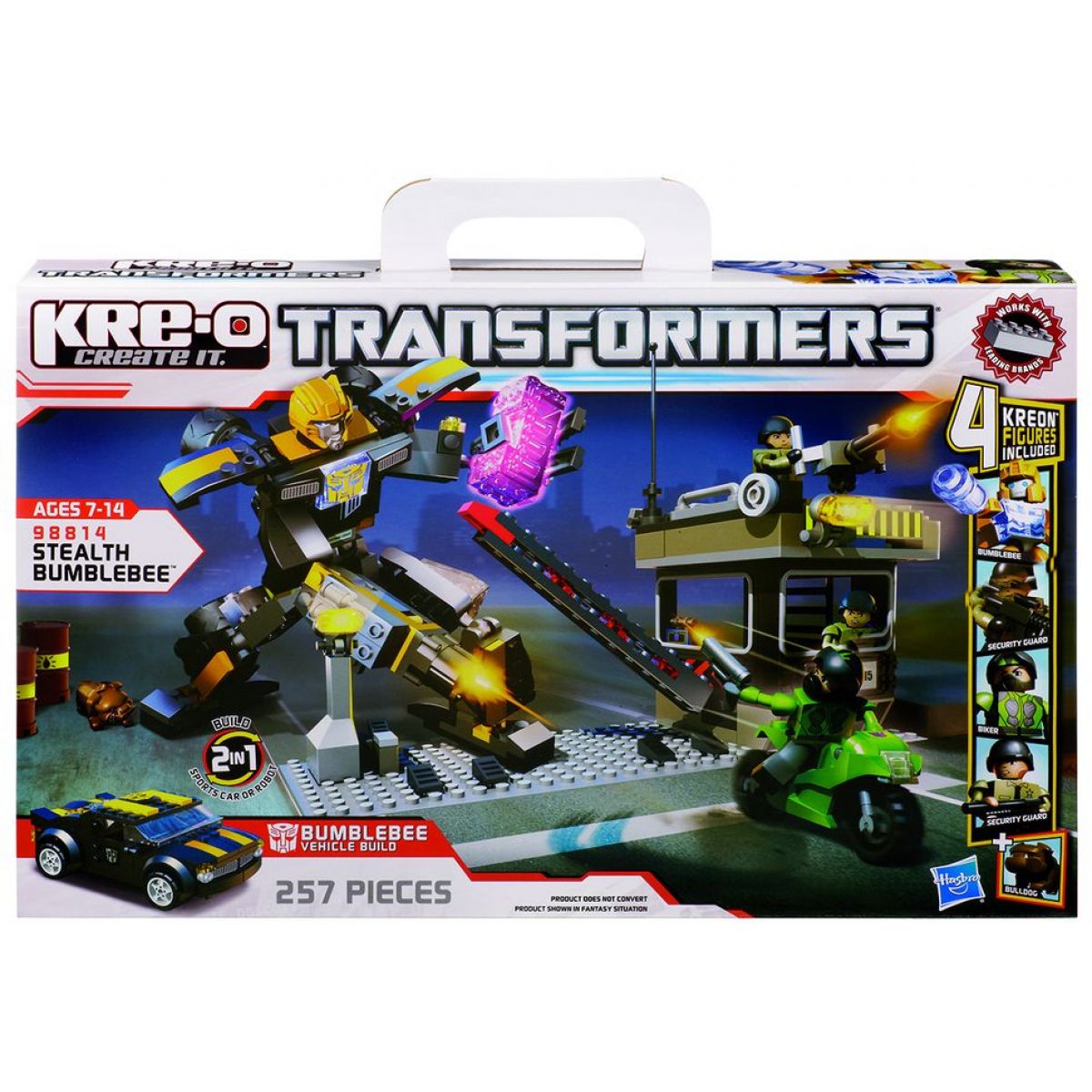 Hasbro 98814 - Kre-O Transformers Stavebnice Bumblebee S Bezpěčnostní Stanicí