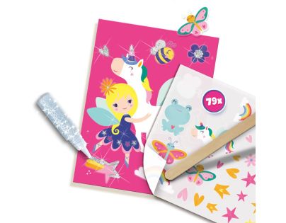 Kreativní sada obtisků + třpytky Kreativní sada obtisků + třpytky