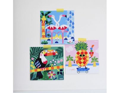 Poppik Kreativní samolepkové karty V džungli