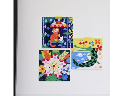 Poppik Kreativní samolepkové karty V džungli