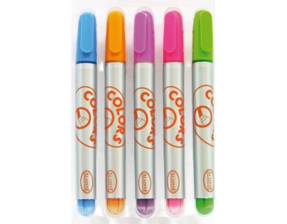 Aladine Křídové fixy na okna Colors Window 5 ks pastel