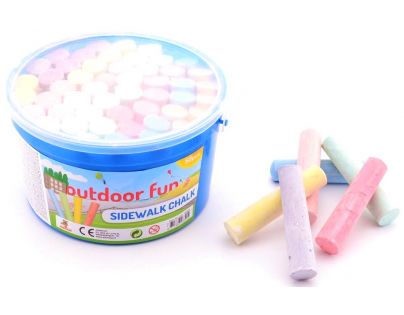 Alltoys Křídy na chodník v kyblíku 50 ks