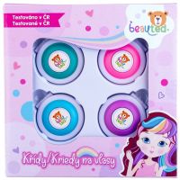 Teddies Křídy na vlasy Beauted 4 ks - Poškozený obal